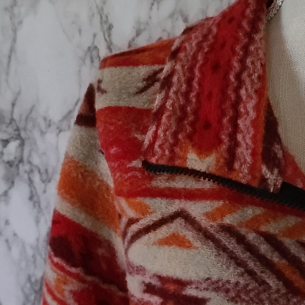 Rustic Mountains Aztec Jacket Size Large - image 2